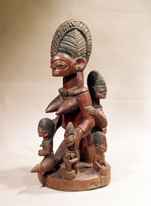 母と子（木）